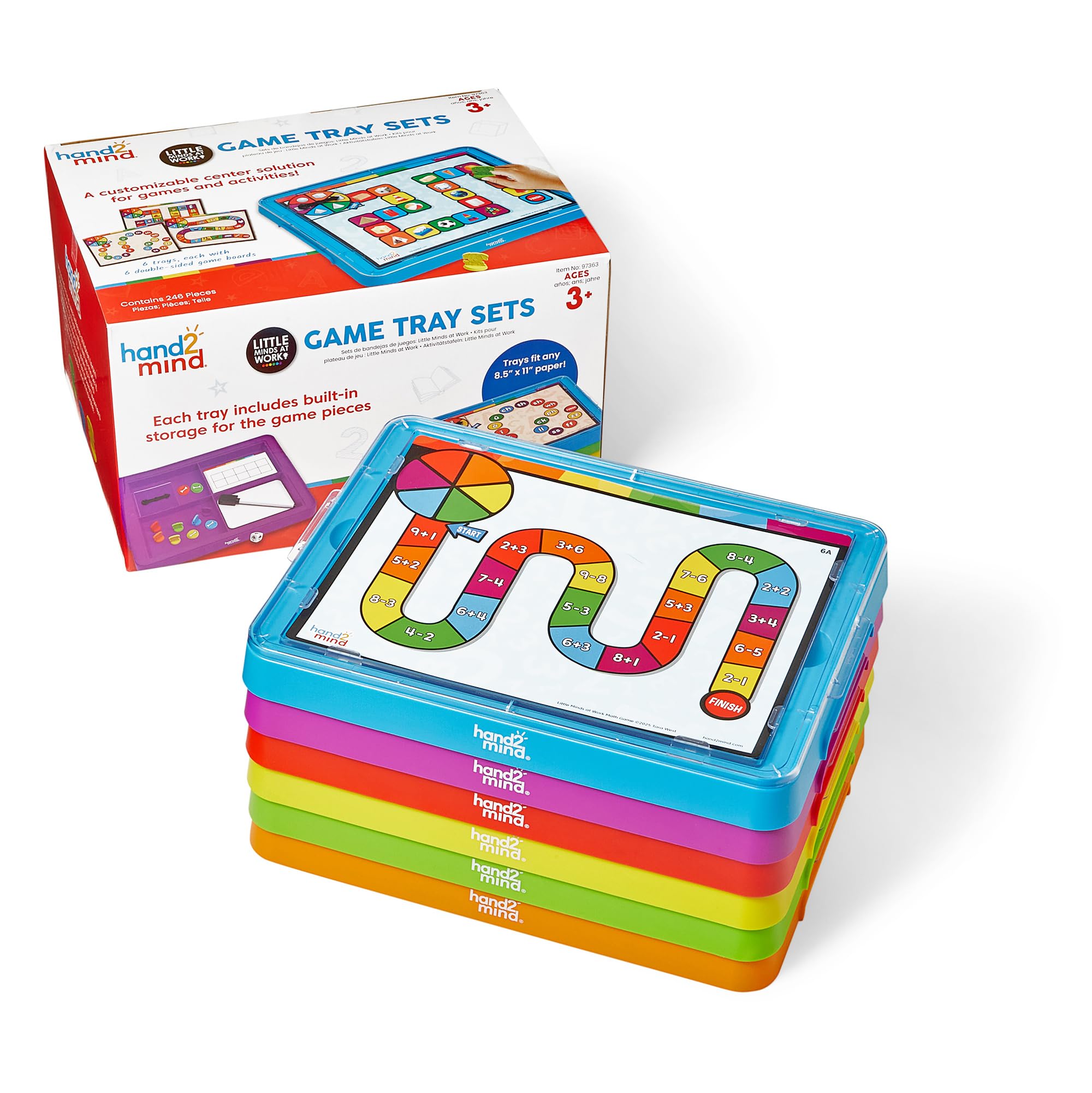 Amazon.com: hand2mind Little Minds at Work Game Tray Set by Tara